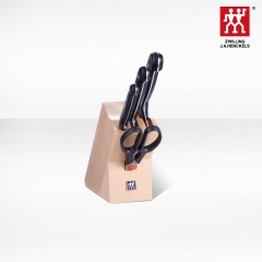 双立人Twin Chef刀具5件套 不锈钢厨房厨具 削皮刀多用刀厨师刀 不锈钢色